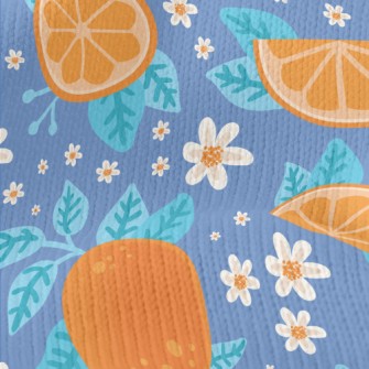 Juicy And Sweet Oranges Stretch Jersey