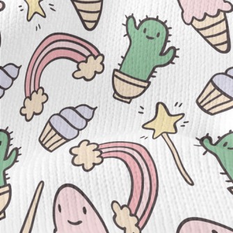 Cute Expression Creature Stretch Jersey