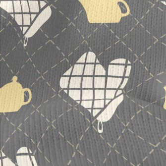 Plaid Glove Teapot Stretch Jersey