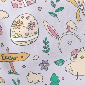 Easter Cute Chick Lightweight Cotton Poplin