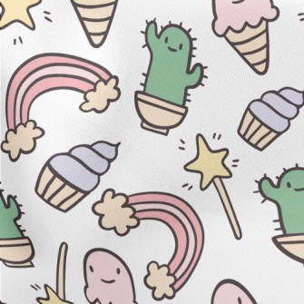 Cute Expression Creature Lightweight Cotton Poplin