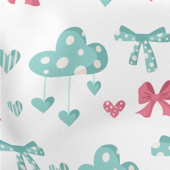 Bow Knot Point Cloud Lightweight Cotton Poplin