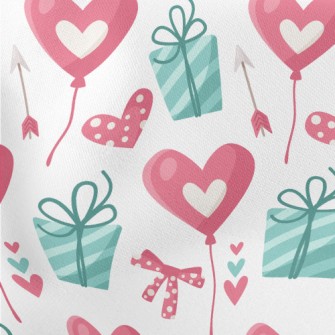 Love Balloon Gift Lightweight Cotton Poplin