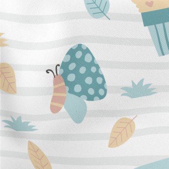 Childlike Little Butterfly Lightweight Cotton Poplin