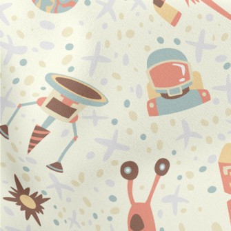 Children's Fun Rocket Spac Lightweight Cotton Poplin