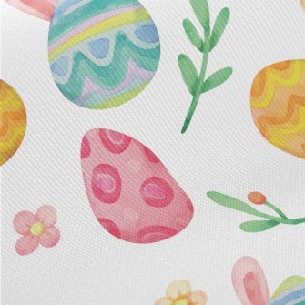 Cute Bunny Ears Easter Egg Midweight Cotton Poplin