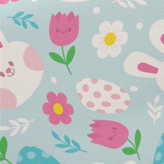 Blushing Bunny Tulip Midweight Cotton Poplin