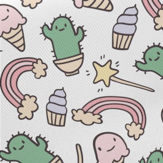 Cute Expression Creature Midweight Cotton Poplin