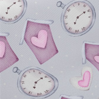 Love Clock House Midweight Cotton Poplin