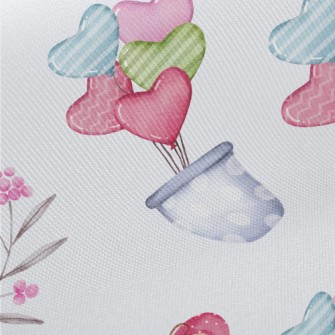 Balloon Decorative Potted Plan Midweight Cotton Poplin