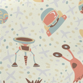 Children's Fun Rocket Spac Midweight Cotton Poplin