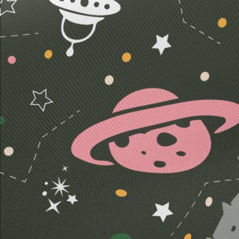 Flying Saucer Asteroid Midweight Cotton Poplin