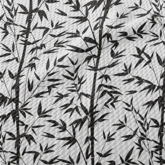 Mysterious Bamboo Silhouette Birdseye Piqué