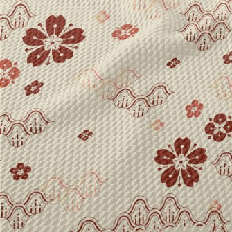 Japanese Cherry Blossom Hill Birdseye Piqué