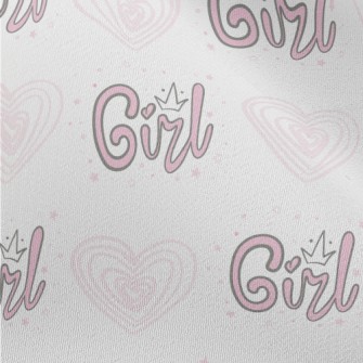 Girl Crown Love Heart Chiffon