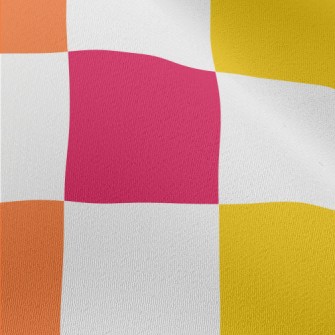 Colorful Checkerboard Chiffon