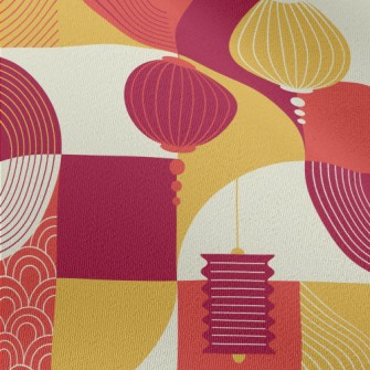 Chinese Style Lanterns Chiffon