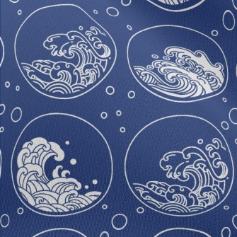 Circle Sea Waves Chiffon