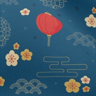 New Year Decoration Lanterns Chiffon