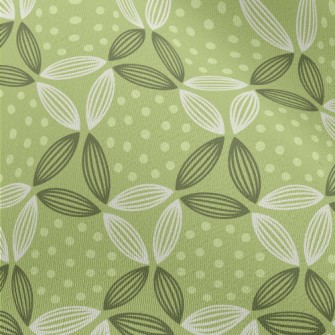 Dots And Lines Leaves Chiffon