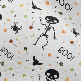 Halloween Funny Skeleton Chiffon