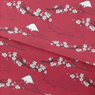 Mt. Fuji And Cherry Blossoms Waterproof Oxford