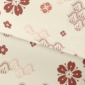 Japanese Cherry Blossom Hill Waterproof Oxford