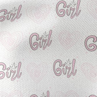 Girl Crown Love Heart Waterproof Canvas