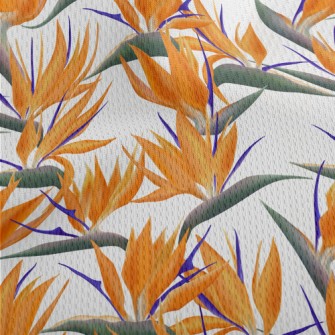 Large Bird Of Paradise Flower Athletic Mesh Flat Back