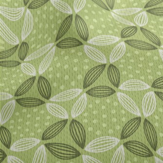 Dots And Lines Leaves Athletic Mesh Flat Back