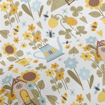 Sunflower Strawberry Farm Performance Linen