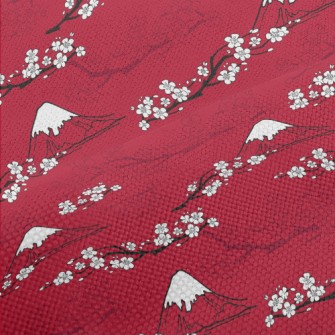 Mt. Fuji And Cherry Blossoms Performance Linen