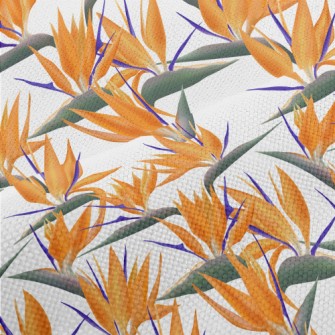 Large Bird Of Paradise Flower Performance Linen