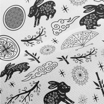 Chinese Style Rabbit Performance Linen