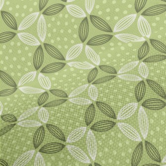 Dots And Lines Leaves Performance Linen