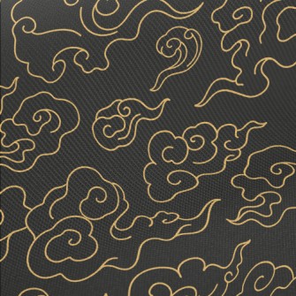 Simple Line Clouds Twill