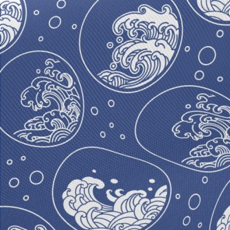 Circle Sea Waves Twill
