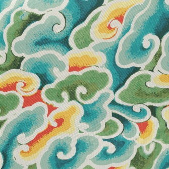 Chinese Art Clouds Twill