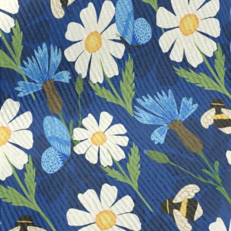 Big White Flower With Bee Standard Corduroy