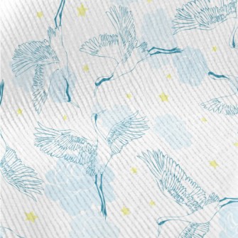 Graceful Flying Crane Standard Corduroy
