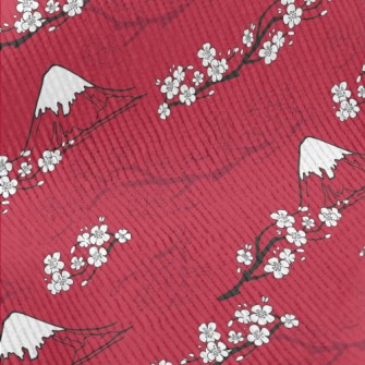Mt. Fuji And Cherry Blossoms Standard Corduroy