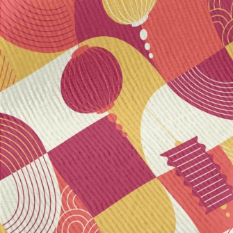 Chinese Style Lanterns Standard Corduroy