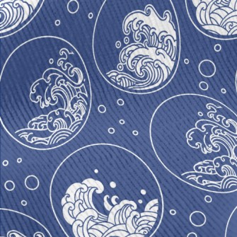 Circle Sea Waves Standard Corduroy