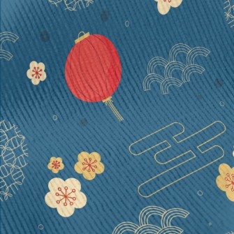 New Year Decoration Lanterns Standard Corduroy