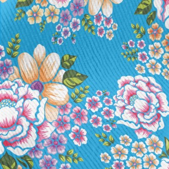 Taiwan Retro Big Flower Standard Corduroy