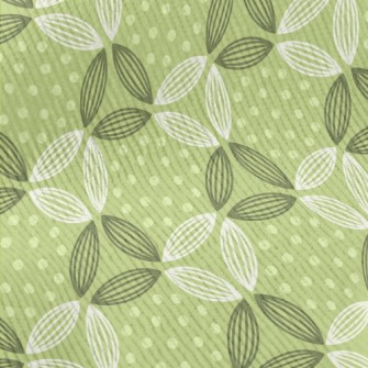 Dots And Lines Leaves Standard Corduroy