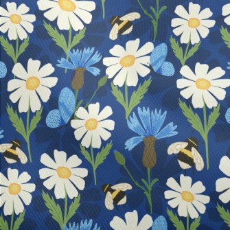 Big White Flower With Bee Dobby