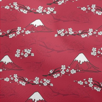 Mt. Fuji And Cherry Blossoms Dobby