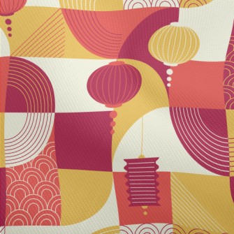 Chinese Style Lanterns Dobby