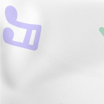 Colorful Little Notes Stretch Ponte